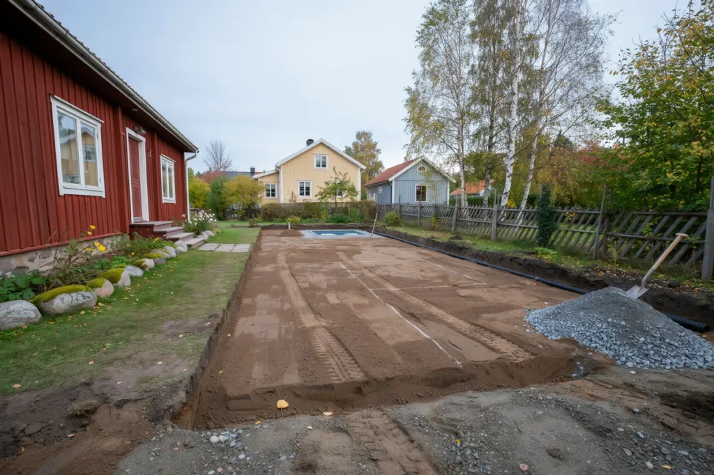 schakta och planera tomten r tt praktiska tips inf r altan garage och pool