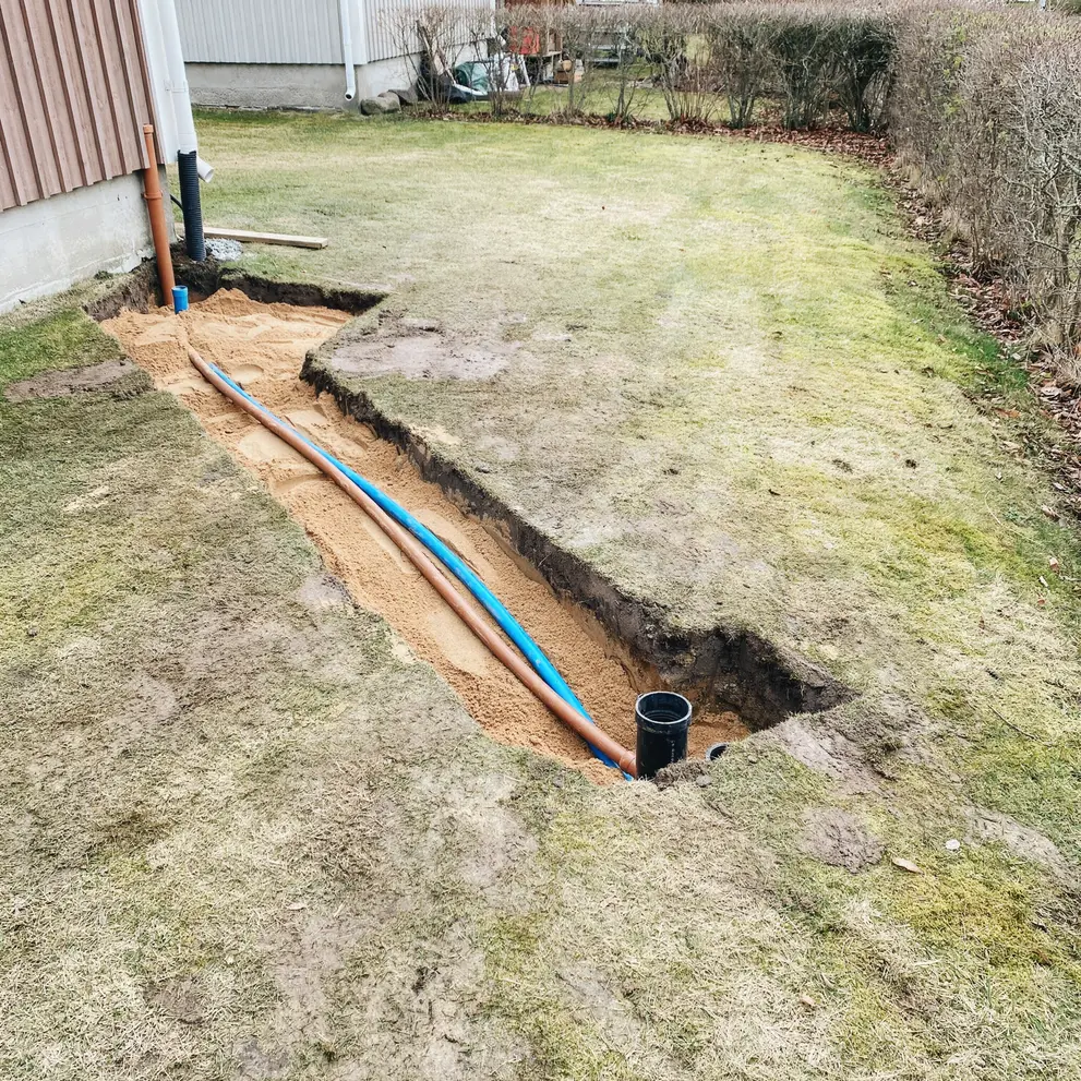 koppla kommunalt vatten avlopp nacka